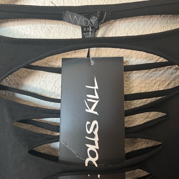 Dolls Kill Widow Portal to Hell Shredded Dress - Picture 8 of 9